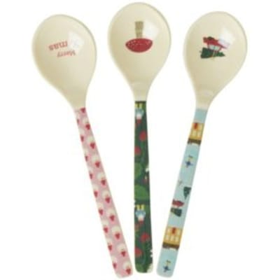 Rice kerst melamine theelepel assorti