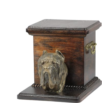 Elegante urn voor Neapolitaanse Mastiff met hondenbuste