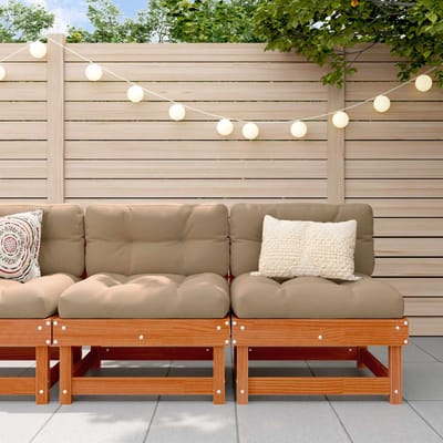 vidaXL - Tuinstoel - Midden - Massief - grenenhout - Waskleur - Bruin