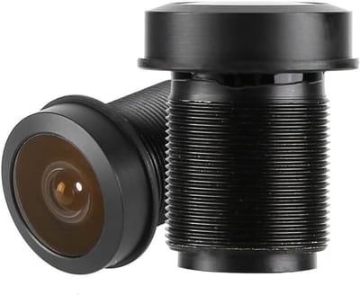 180° Fisheye Lens met M12 Lensfilter, 1.45mm Wide Angle 5MP HD Lens voor CCTV Beveiligingscamera's en Toezichtsystemen