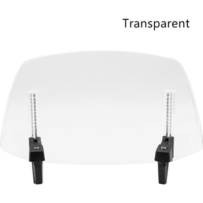 Motorfiets verstelbare voorruitspoiler luchtdeflector windbescherming universeel white