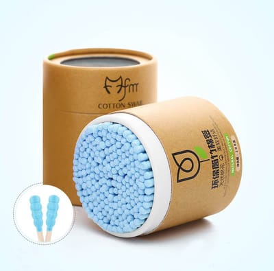Wattenstaafjes - Blauw - 200 stuks - Oorstokjes - Duurzaam - Oorstaafjes