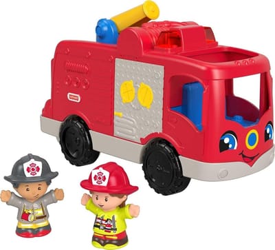 Brandweer Speelgoed - Reddingsvoertuig - Kinderen Leren - Interactieve Geluiden - 7.8 inch - Rood