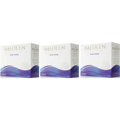 Imedeen Prime Renewal Beauty & Skin Supplement, contains Vitamin C and Zinc, 3 Month Bundle, 3x120 Tablets, Age 50+