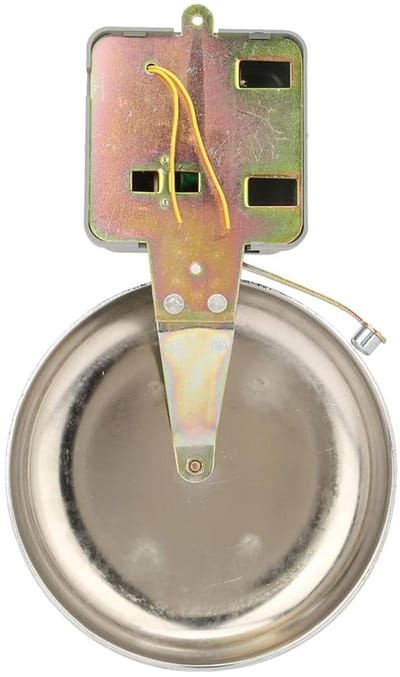 Elektrische Schoolbel - Alarmbel Fabriek - Signalen Geven - Roestvrij Staal - 20 cm Diameter - Zilver