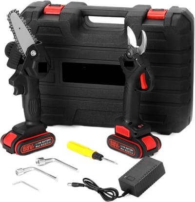 Elektrische Snoeischaar Set - Draadloze Tuin Tools - Takken Snoeien - Borstelloze Motor - 30Mm Opening - Zwart
