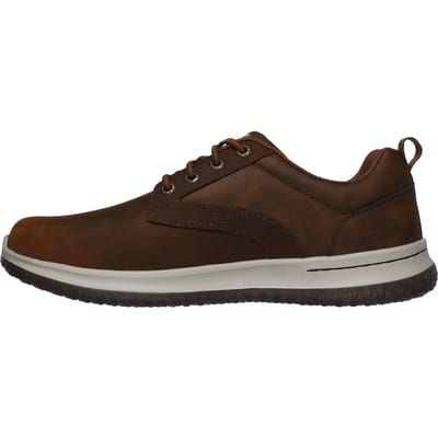 Skechers Delson Antigo bruin lederen sportschoenen