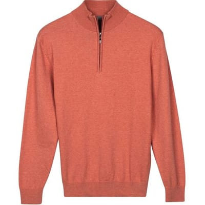Baileys – Heren Trui – Half Zip Pullover – Pima Katoen - Apricot – 618400-355