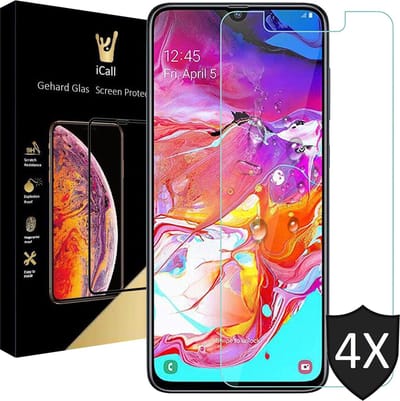 Screenprotector geschikt voor Samsung A70 - 4x Glas Screen Protector