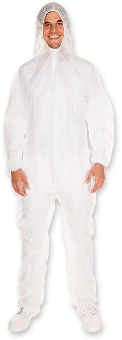 Hygostar Wegwerp Overall Wit XXXL - Coverall 40g/m² - Beschermende Kleding voor Professioneel Gebruik