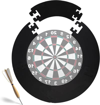 Dartbord Beschermring - Wandbescherming - Darts Spelen - Schokabsorberend Eva Materiaal - 44 x 13 x 3 cm - Zwart