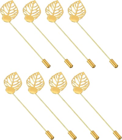 Broche Pennen - Reversnaald Klemmen - Kleding Versieren - Metalen Opbergstok - 98 cm - Goudkleur