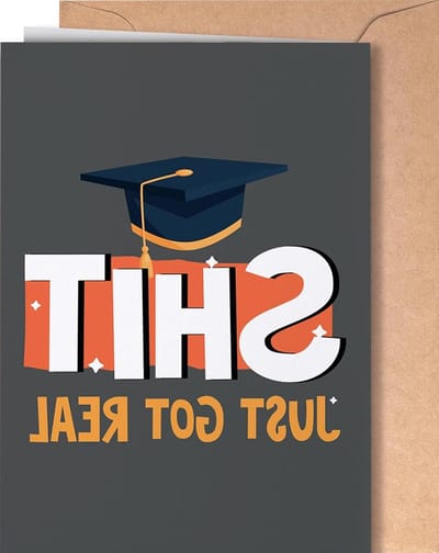 Afstudeerkaart met Envelop - Felicitatiekaart Diploma - Afstuderen Vieren - Professioneel Gedrukt - 5x7 inches - Niet gespecificeerd