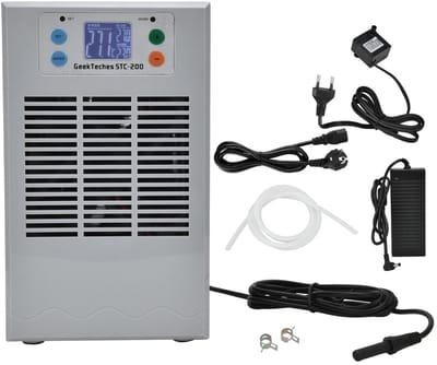 Dailygoods - Elektronische Aquarium Water Chiller - Digitale Koeling - Geluidsarm en Energiezuinig - Transparant - Koud en Warm Water Machine - Ideaal...