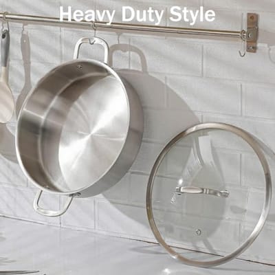 Drie-laagse RVS Koekenpan 30cm - Inductie, Oven en Vaatwasserbestendig