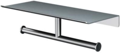 Hotbath &More Shelves - Dubbele Toiletrolhouder - Voor Planchet - RVS 316