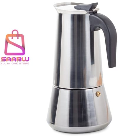 ITA Italiaanse Koffiemaker – Espresso Percolator – 12 Kopjes – 600 ml – RVS –Italiaanse koffiepot – mokkamaker –koffiekan – 16979