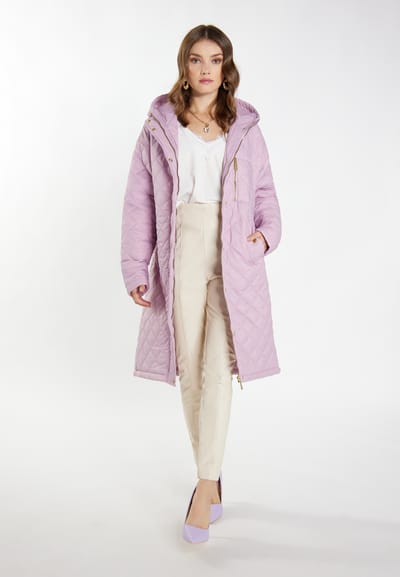 Faina Lichtgewicht gewatteerde jas Dames Mauve