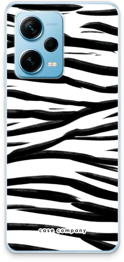 Case Company® - Hoesje geschikt voor Xiaomi Redmi Note 12 Pro Plus hoesje - Zebra pattern - Soft Cover Telefoonhoesje - Bescherming aan alle Kanten en Schermrand
