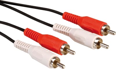 VALUE cinch-aansluitkabel duplex M / M, 2,5 m