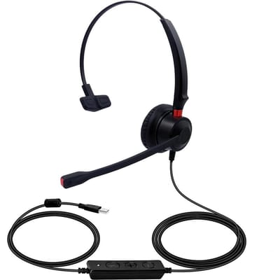 USB Bedrade Computerheadset met Microfoon Ruisonderdrukking Universele Kantoor Callcenter Hoofdtelefoon
