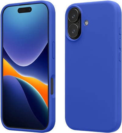 kwmobile telefoonhoesje geschikt voor Apple iPhone 17 - Hoesje met siliconen coating - Smartphone case in Baltisch blauw