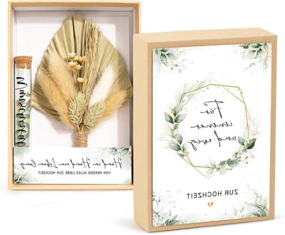 Huwelijksgeschenk Geldcadeau - Bruidspaar Cadeau - Bruiloft Vieren - Compleet met Decoratie - 15.5x11x3.5 cm - Voor altijd en eeuwig