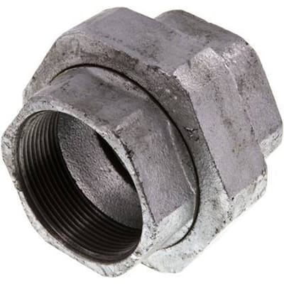 Rp 2'' Verzinkt Gietijzeren Borstnippel 3-delig met Conische afdichting 25 Bar - FL2S-F-IZ-200R-C