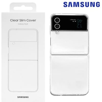 Coque rigide transparente fine authentique pour Samsung Galaxy Z Flip 4 Clear(ZFlip4)1ea black