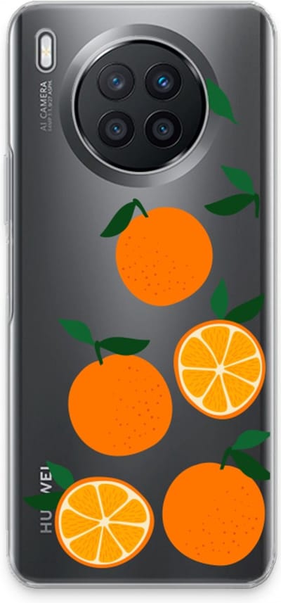 Case Company® - Hoesje geschikt voor Huawei Nova 8i hoesje - Will you be my clementine - Soft Cover Telefoonhoesje - Bescherming aan alle Kanten en Schermrand
