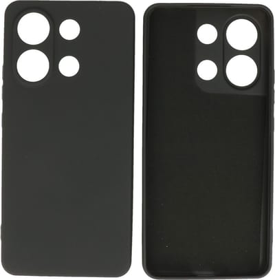 Hoesje Geschikt voor de Xiaomi Redmi Note 13 4G - Fashion Backcover Hoesje - Colorful Telefoonhoesje - Zwart