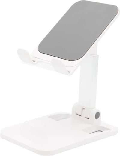FTQ-Stand1 - Verstelbare Opvouwbare Telefoon- en Tablethouder – Compact, Lichtgewicht & Ergonomisch – Geschikt voor Bureau of Tafel – Stabiele Standaard - Inclusief FuturiQ Type-C oplaadkabel