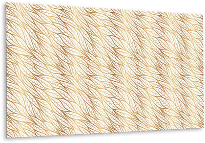 Tulup PVC Wandpaneel - Gouden Bladeren Vinyl Wandpaneel - 100 cm x 50 cm - Gouden PVC Wandpaneel - 1 stuk - PVC Muurpaneel - Geometrisch Wandpaneel - Wandpaneel Zelfklevend - Plaktegels Keuken en Badkamer