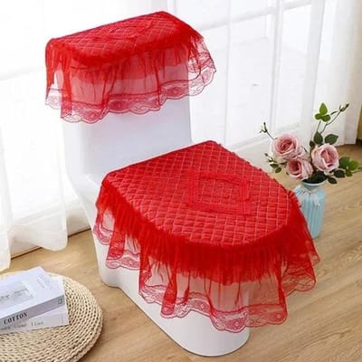 3PCS Toilet Case Mat Set Grote Kant All-season Universele Zitkussenhoes Toilethoes voor Winter Huishoudelijk Gebruik