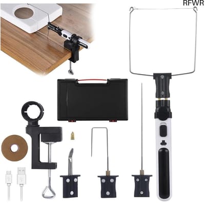 RFWR® Draadloze 4-in-1 Heetdraadsnijder voor Styropor - Elektrische Snijtool met USB-C Opladen en 550 °C Temperatuur