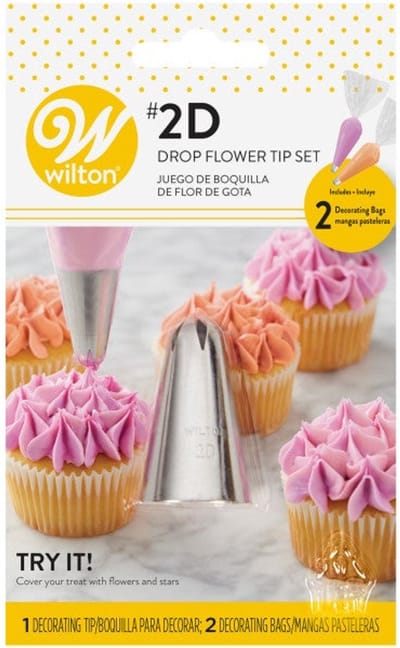 Wilton Spuitmondje & Spuitzakkken Dropflower #2D set/3