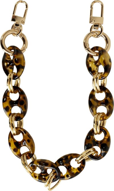 xoxo Wildhearts telefoonkoord - Marble Brown - Kort Koord - Geschikt voor iPhone - Geschikt voor Samsung - Universeel - Phone cord - Telefoonketting - Koord voor telefoon - Telefoon hanger ketting - Acrylketting - Bruin