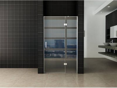 Wiesbaden Vaz nisdeur met vast deel 1000 x 2000 x 8 mm nano helder glas/chroom