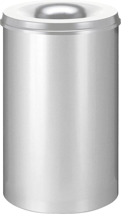 V-Part - Vlamdovende Papierbak 110 liter Zilver