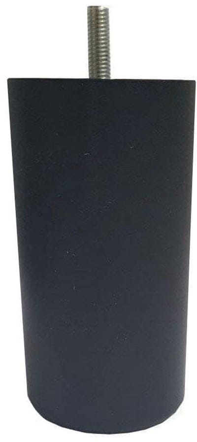 Mörgenn Meubelpoot - Boxspringpoot - Bedpoot - Rond - Kunststof - M8 Schroefdraad - 12 cm - Zwart - Set van 6