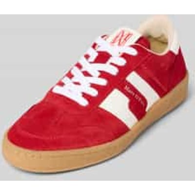 Lage sneakers van echt rundersuède