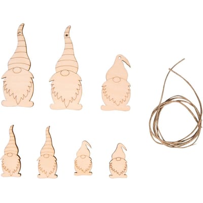 Decoratieve hanger "Kabouter", met koord