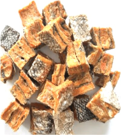 Chikko Quality - Zalmblokjes met huid - 100% Natuurlijk Snackplezier - 225g