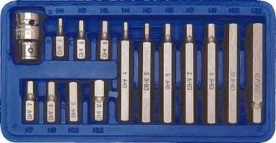 Vorel - Inbussleutelset - H4-H12 - 15 stuks