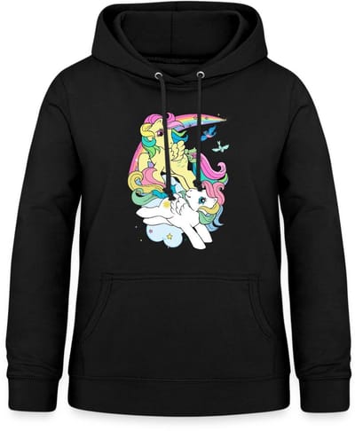 My Little Pony Retro Pony's Met Gekleurde Manen Hoodie Dames