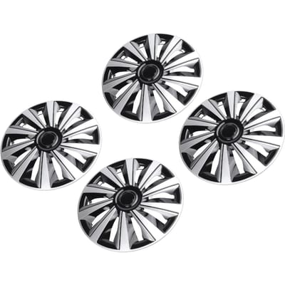 4 Pièces 15 pouces Cache-moyeux Enjoliveur Aspect Sportif Protecteur Anti-rayures Enjoliveur de Jante de Roue Remplacement pour gray