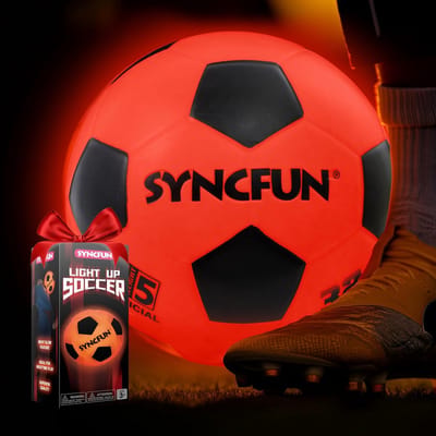 Thijox - Glow in The Dark LED Voetbal Maat 5 - Fluorescerende Voetbal voor Nachtspelletjes - Perfect Cadeau voor Kinderen - Buitensporten in Donker