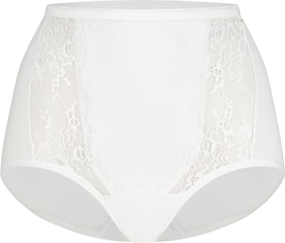 Ten Cate Basics high waist met kant wit voor Dames | Maat M