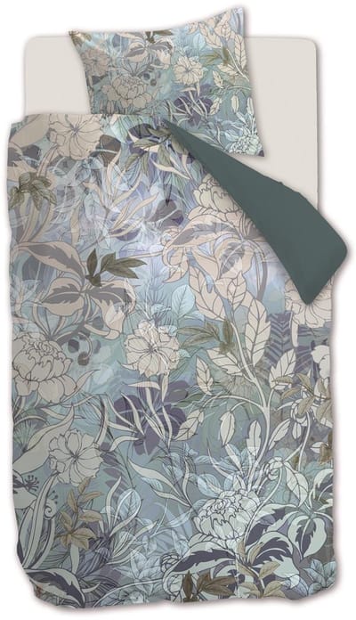 Kardol Nobile dekbedovertrek - Eenpersoons - 140x200/220 - Blauw Grijs