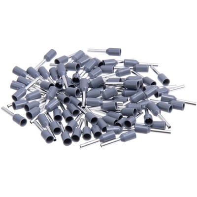Toolstation Adereindhuls met kunststofkraag 0,75mm² grijs (100 Stuks)